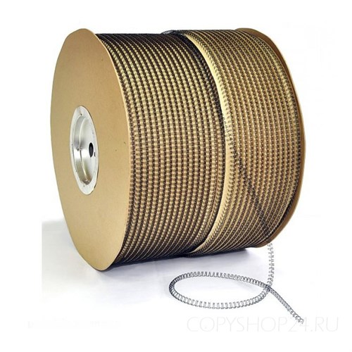 Черная металлическая пружина 3/8" в бобине (шаг 3:1) HY (43000 петель) 31bob_19 - фото 8684