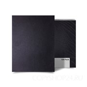 ЧЕРНАЯ КАРТОННАЯ ОБЛОЖКА с тиснением для переплета А3, плотность 230 гр./м2., упаковка 100 шт. kartA3b