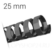ЧЕРНАЯ ПЛАСТИКОВАЯ ПРУЖИНА 25 мм, упаковка 50 шт. pb25black