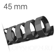 ЧЕРНАЯ ПЛАСТИКОВАЯ ПРУЖИНА 45 мм, упаковка 50 шт. pb45black