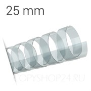 ПРОЗРАЧНАЯ ПЛАСТИКОВАЯ ПРУЖИНА 25 мм, упаковка 50 шт. pb25transparent