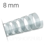 ПРОЗРАЧНАЯ ПЛАСТИКОВАЯ ПРУЖИНА 8 мм, упаковка 100 шт. pb08transparent