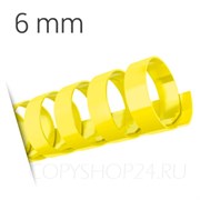 ЖЕЛТАЯ ПЛАСТИКОВАЯ ПРУЖИНА 6 мм, упаковка 100 шт. pb06yellow