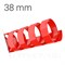 КРАСНАЯ ПЛАСТИКОВАЯ ПРУЖИНА 38 мм, упаковка 50 шт. pb38red - фото 7842