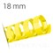 ЖЕЛТАЯ ПЛАСТИКОВАЯ ПРУЖИНА 18 мм, упаковка 100 шт. pb18yellow - фото 7853