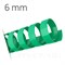 ЗЕЛЕНАЯ ПЛАСТИКОВАЯ ПРУЖИНА 6 мм, упаковка 100 шт. pb06green - фото 7858